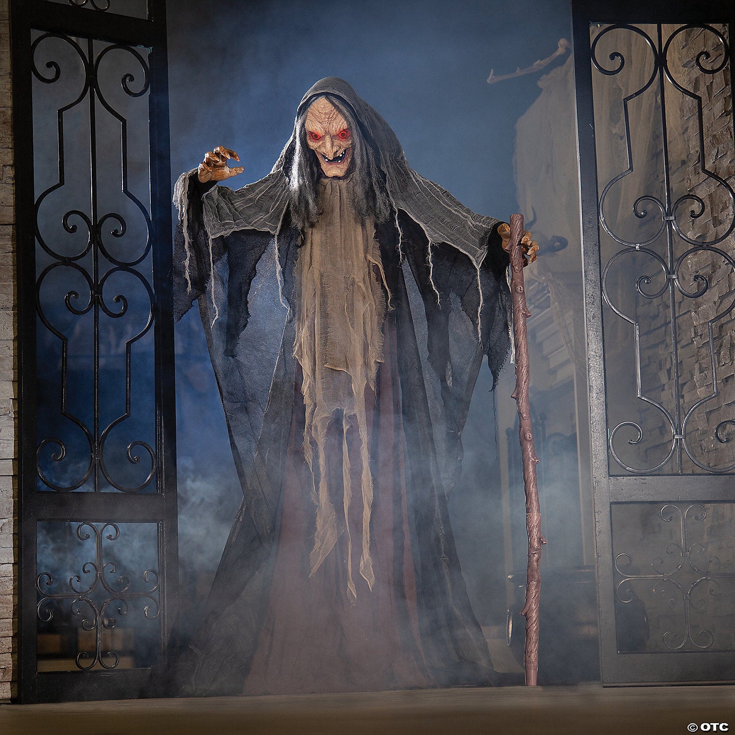 5 Ft. Animated Standing Witch Halloween Decoration