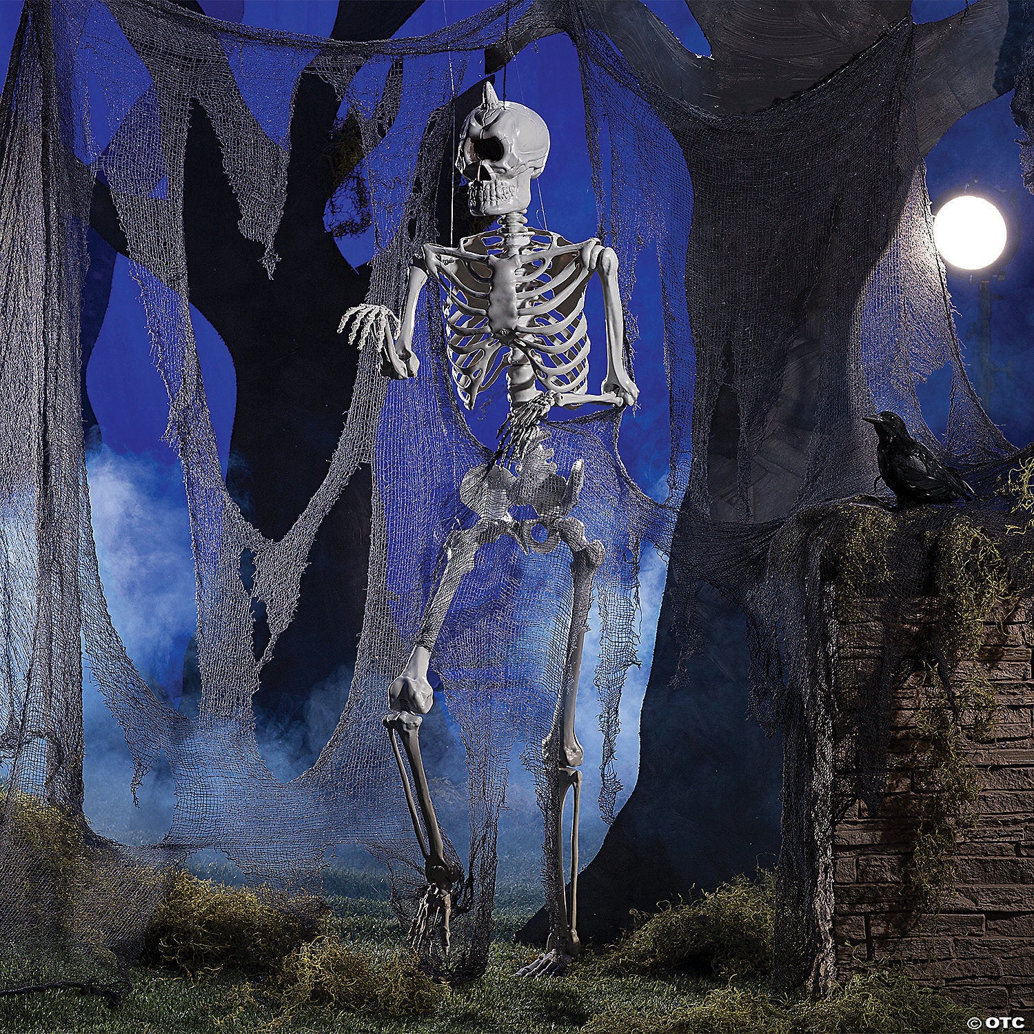 5 Ft. Life-Size Cyclops Skeleton Halloween Decoration