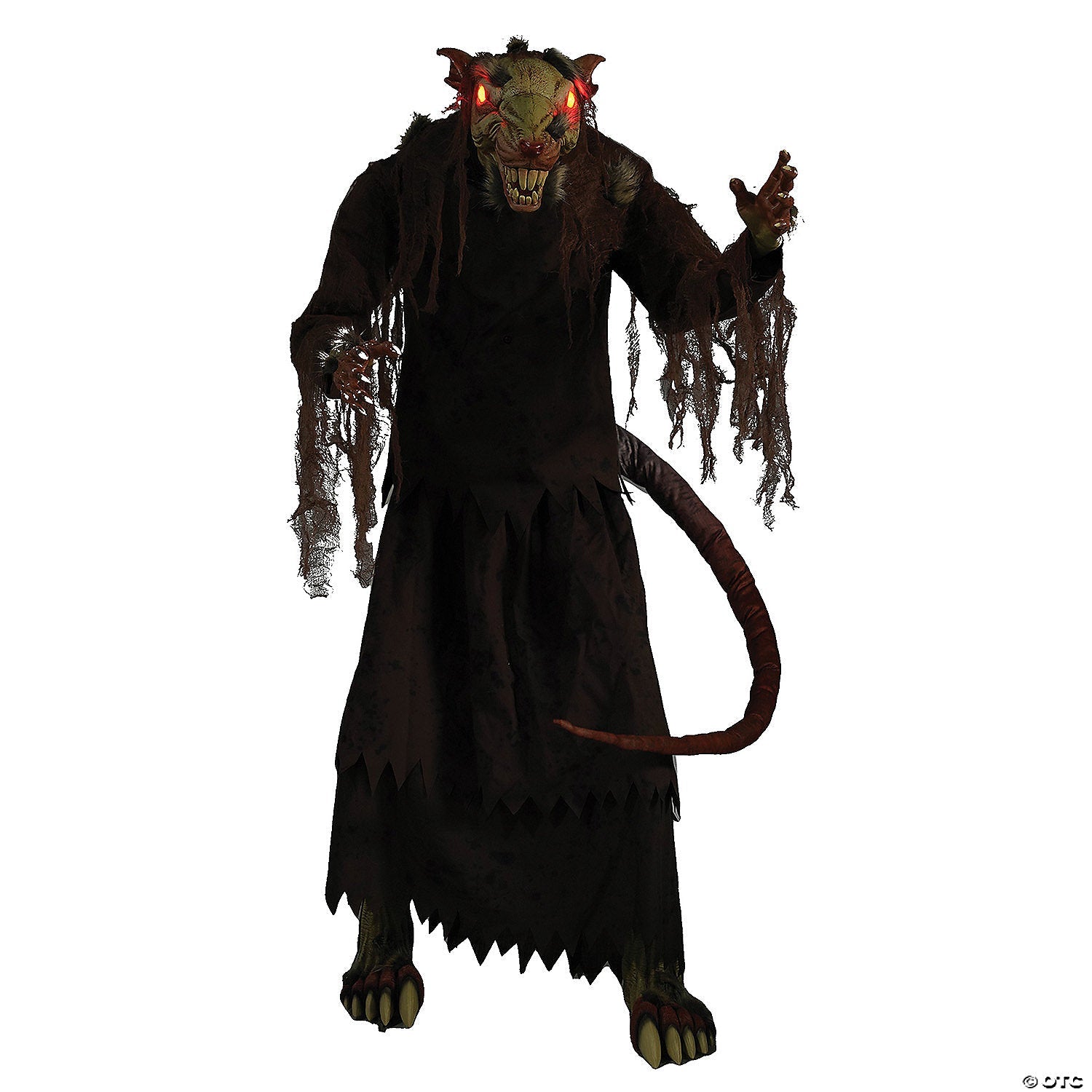 5 Ft. Mangey Rat Animated Prop Standing Halloween Decoration