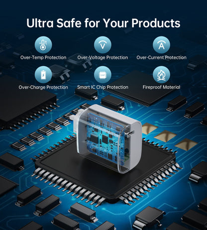 20W USB-C Wall Charger – Compact PD Fast Charging Plug