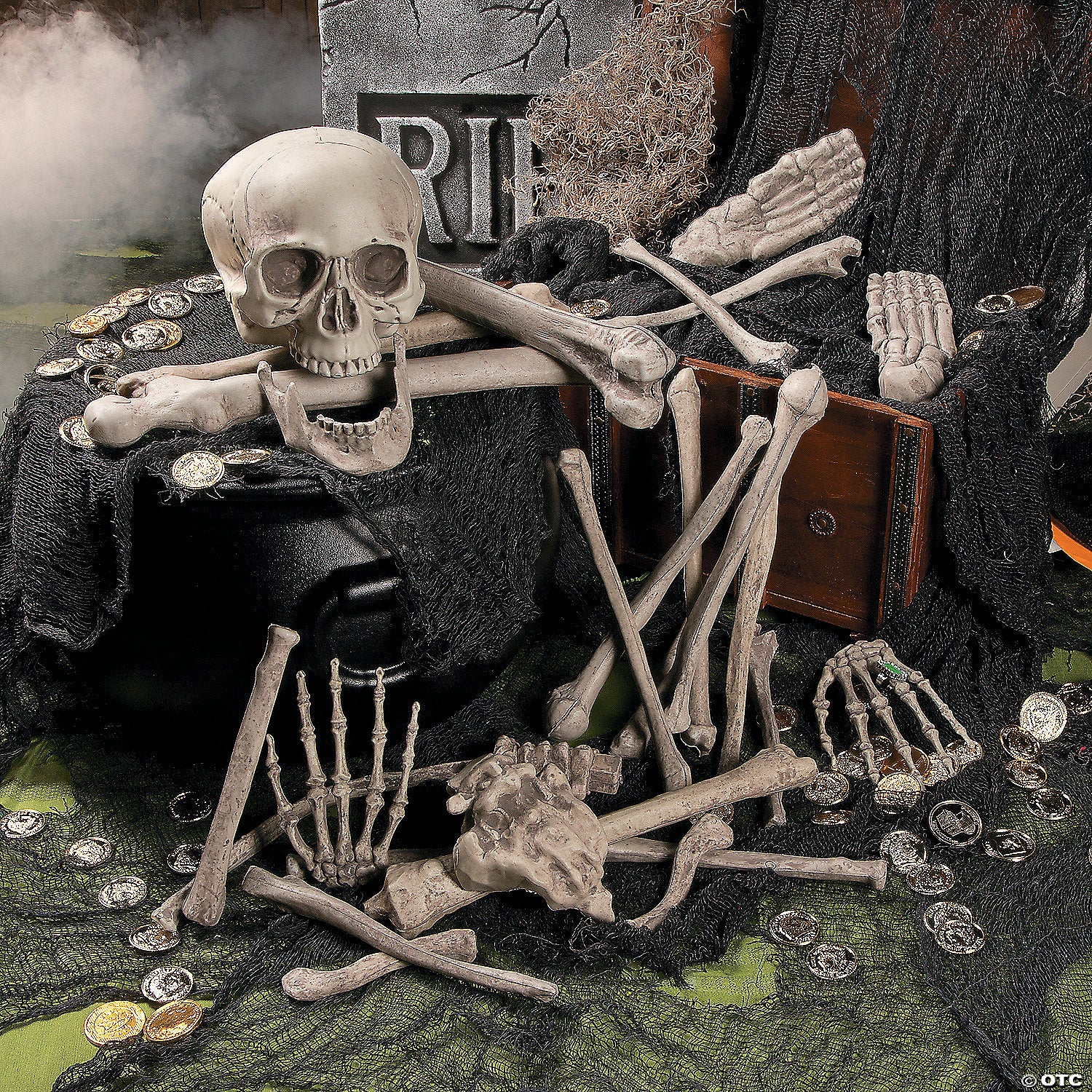 6" - 12" Bag of Human Bones Plastic Halloween Decoration - 28 Pc.