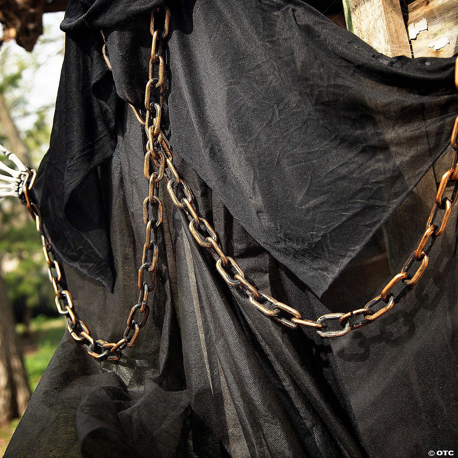 6 Ft. 2 3/4" Hanging Chained Grim Reaper Animated Prop Halloween Decoration