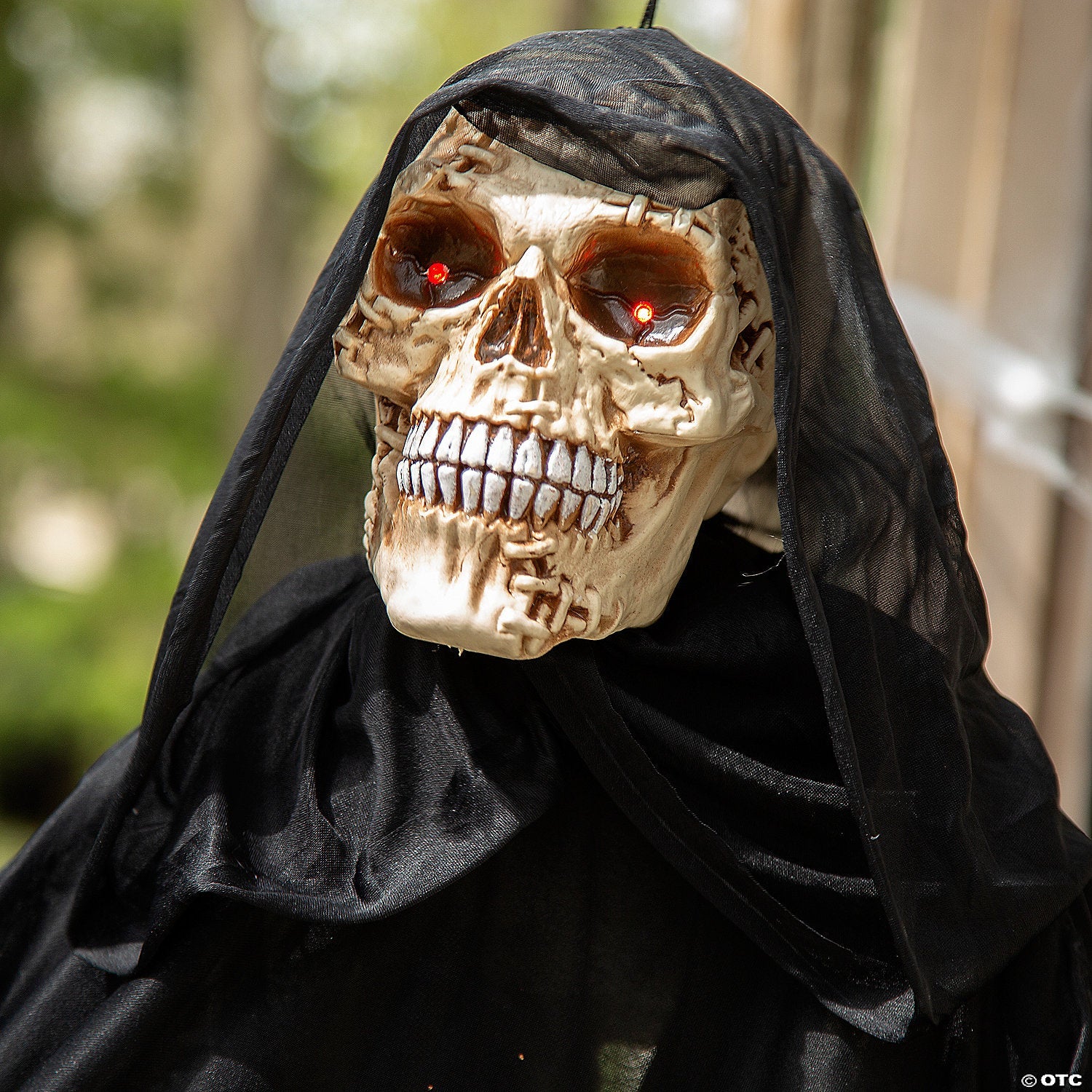 6 Ft. 2 3/4" Hanging Chained Grim Reaper Animated Prop Halloween Decoration