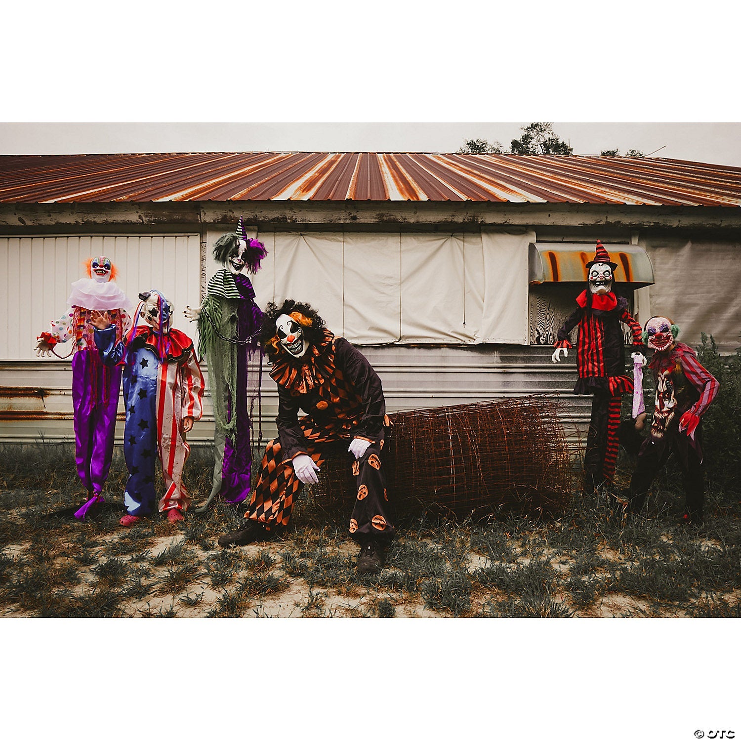 6 Ft. Animated Scary Talking Clown Standing Halloween Decoration