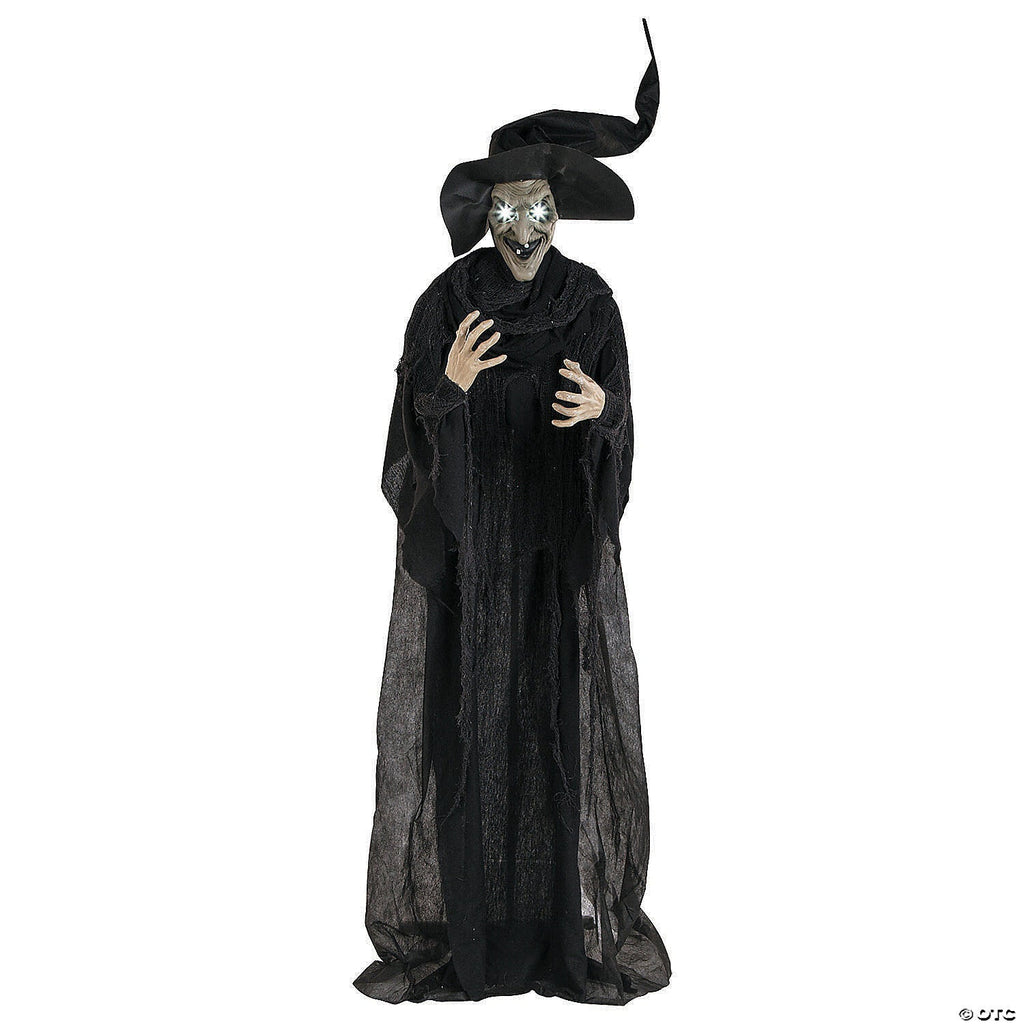 6' Light-Up Standing Witch Halloween Decoration