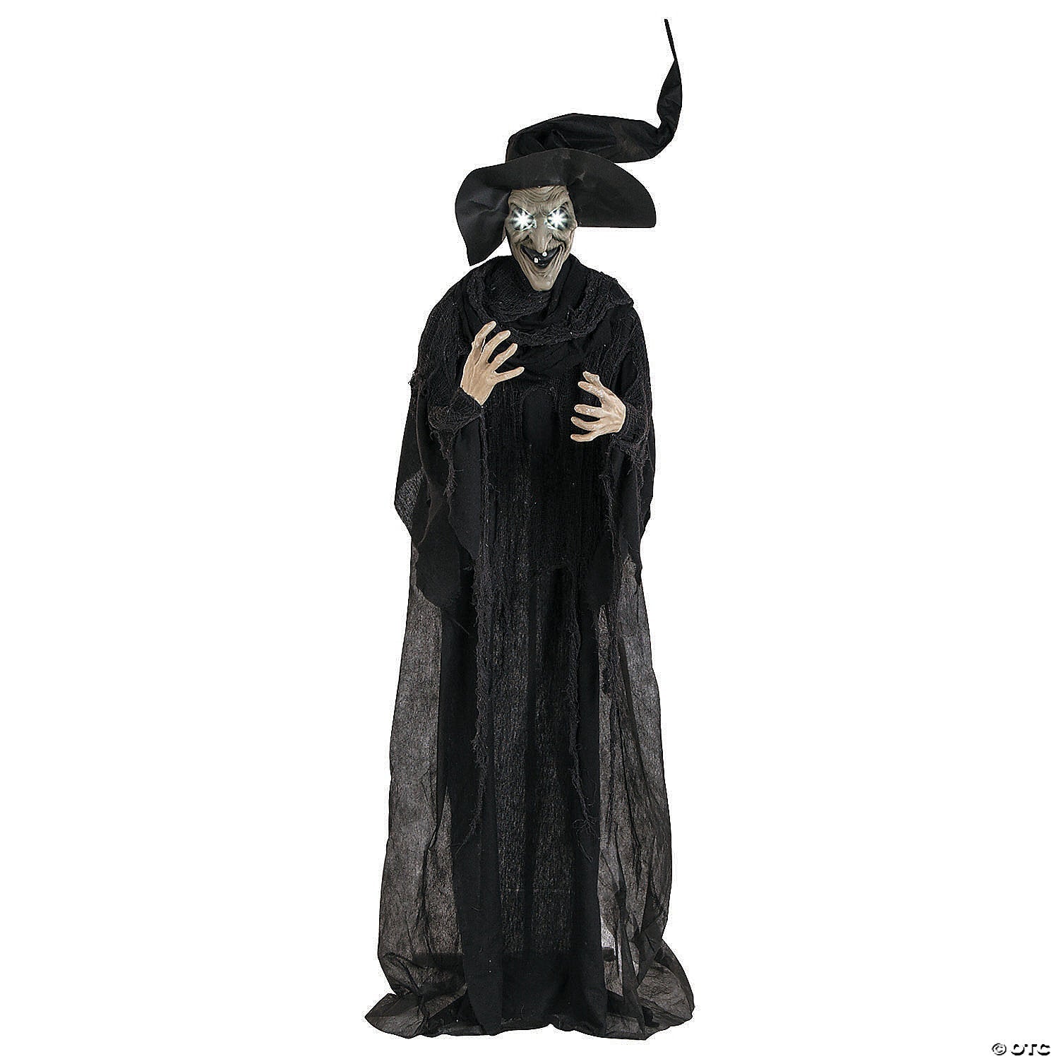 6' Light-Up Standing Witch Halloween Decoration