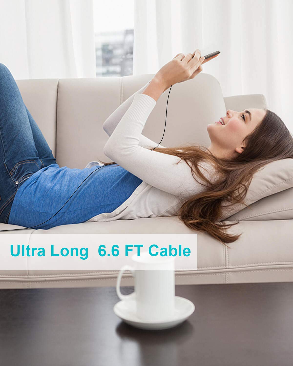 USB-C to L Cable – 6ft, MFi Certified, PD Fast Charging