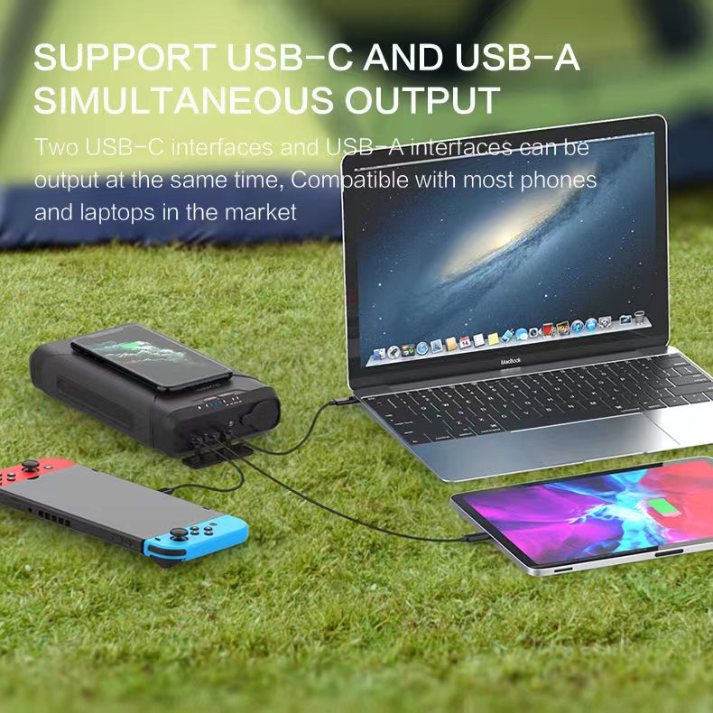 69600mAh Power Bank – 254Wh DC Output for Outdoor Backup