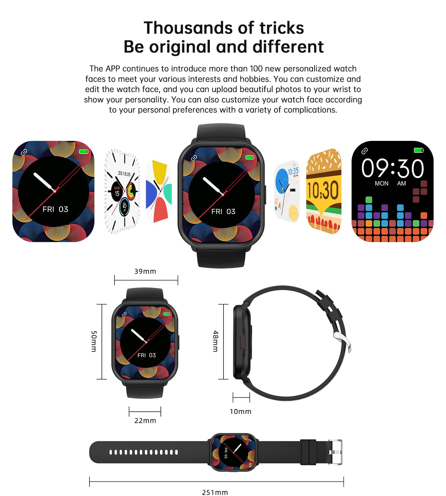 2.01" Smart Watch – Bluetooth Call, Fitness & Wellness