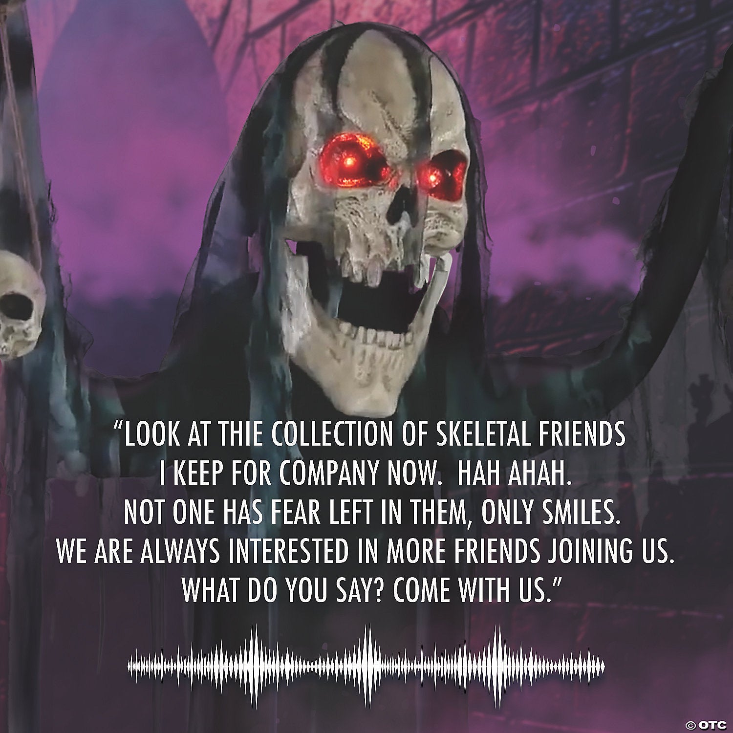 7 Ft. Animated Light-Up Catacomb Creature Halloween Decoration