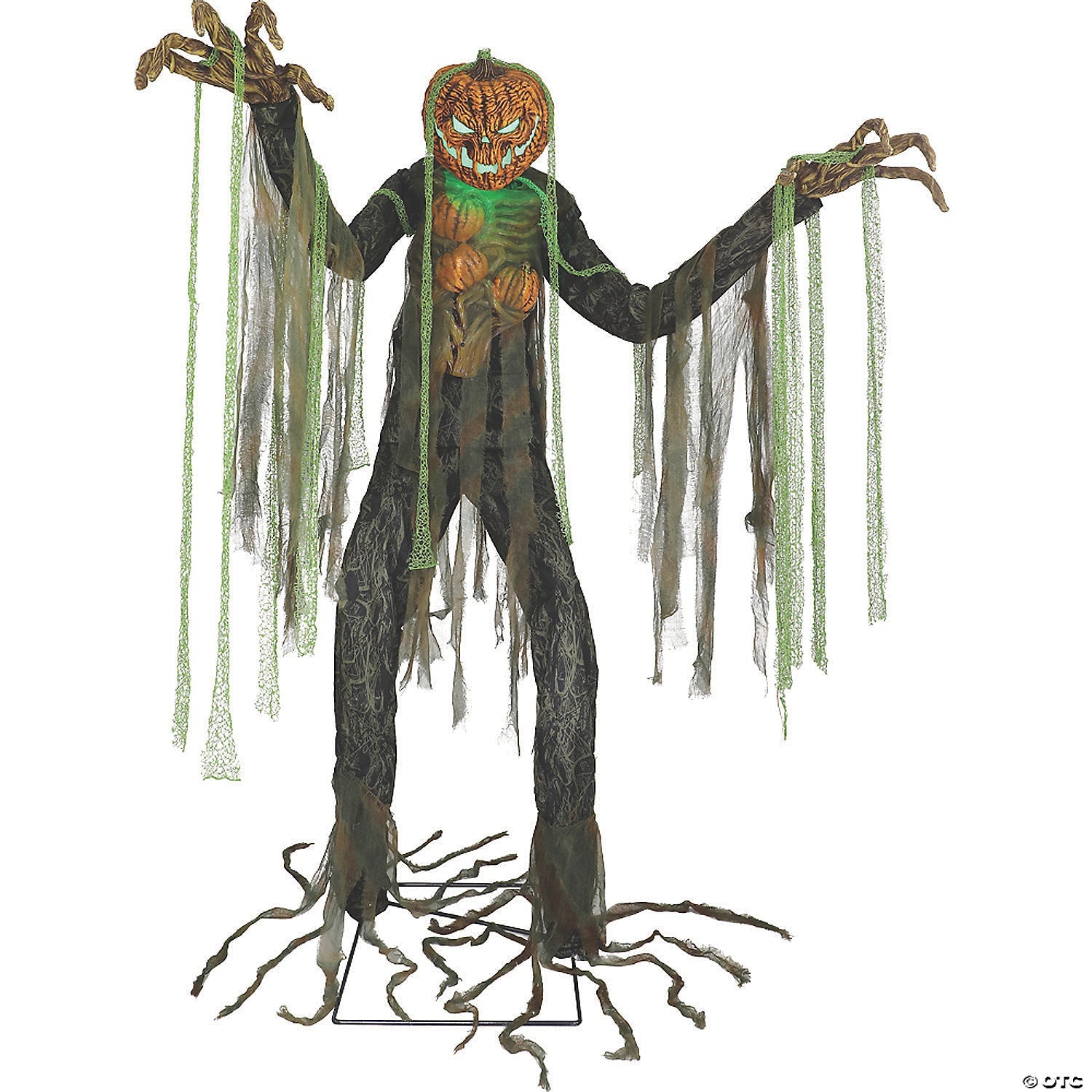 7 Ft. Animated Light-Up Root of Evil Jack-O’-Lantern Tree Monster Halloween Decoration