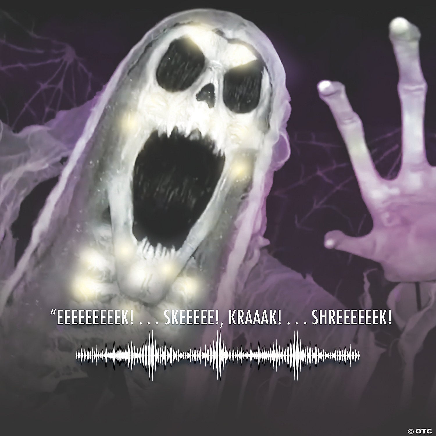 7 Ft. Animated Towering Wailing Soul Halloween Decoration