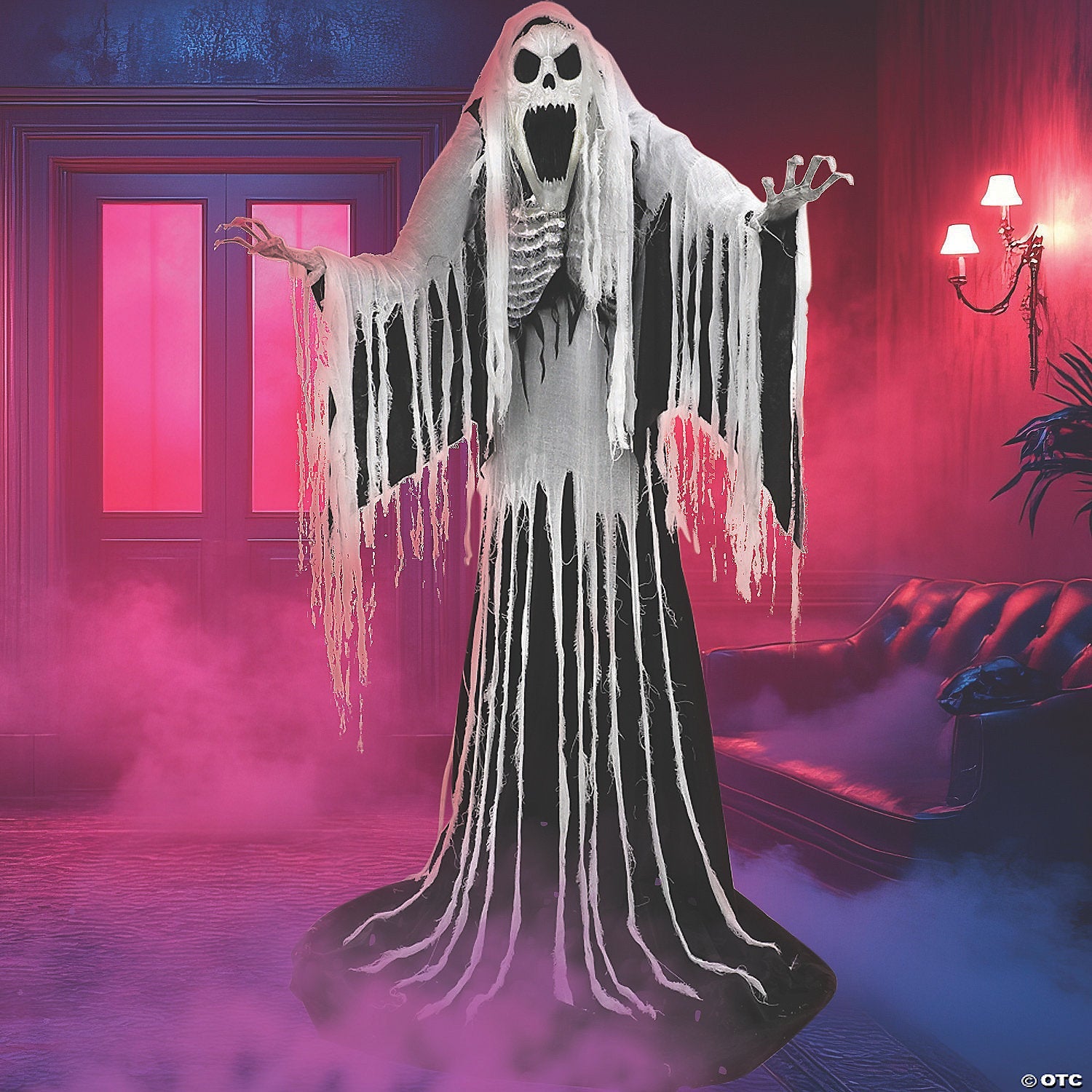 7 Ft. Animated Towering Wailing Soul Halloween Decoration