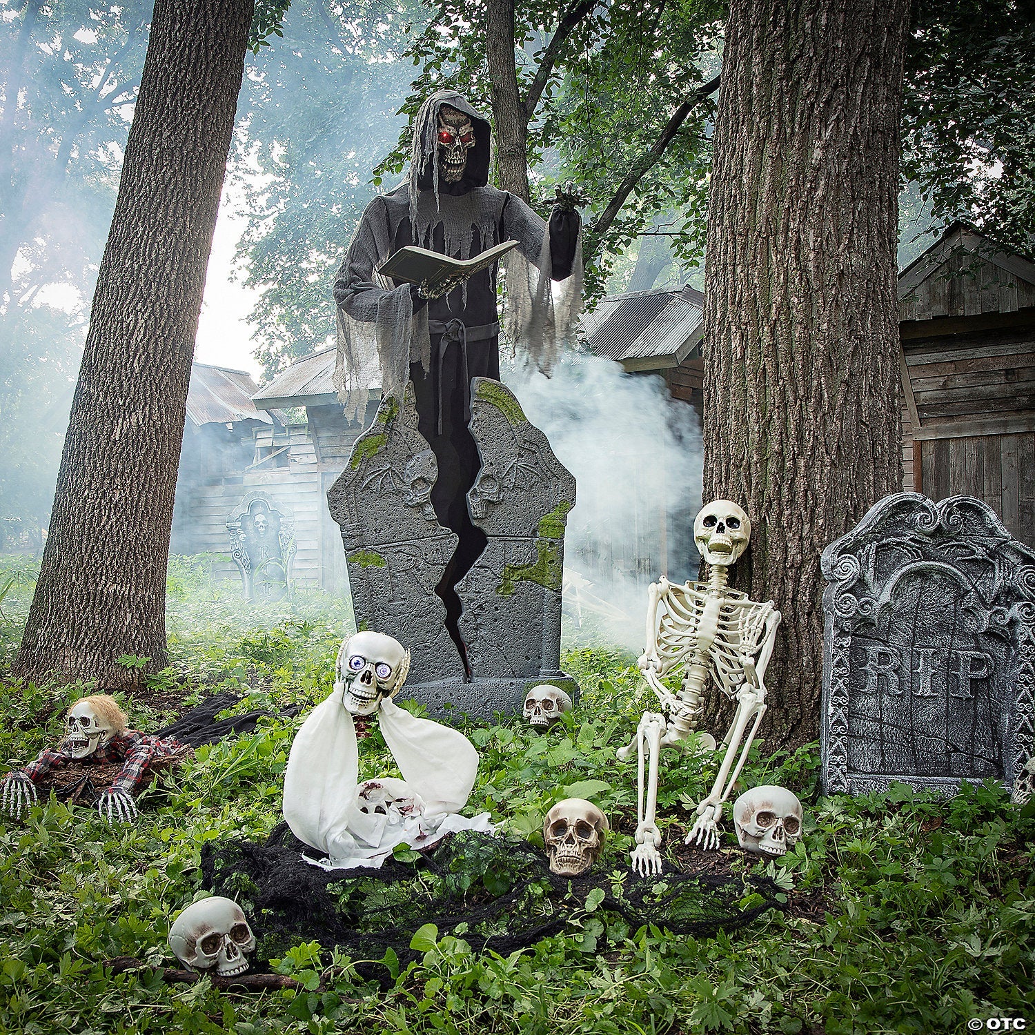 7 Ft. Soul Stealer Black & Grey Animated Prop Halloween Decoration