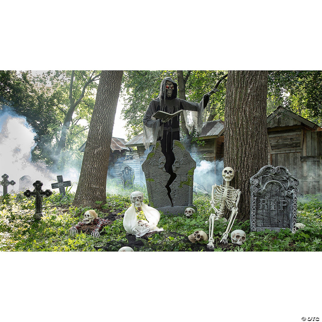 7 Ft. Soul Stealer Black & Grey Animated Prop Halloween Decoration