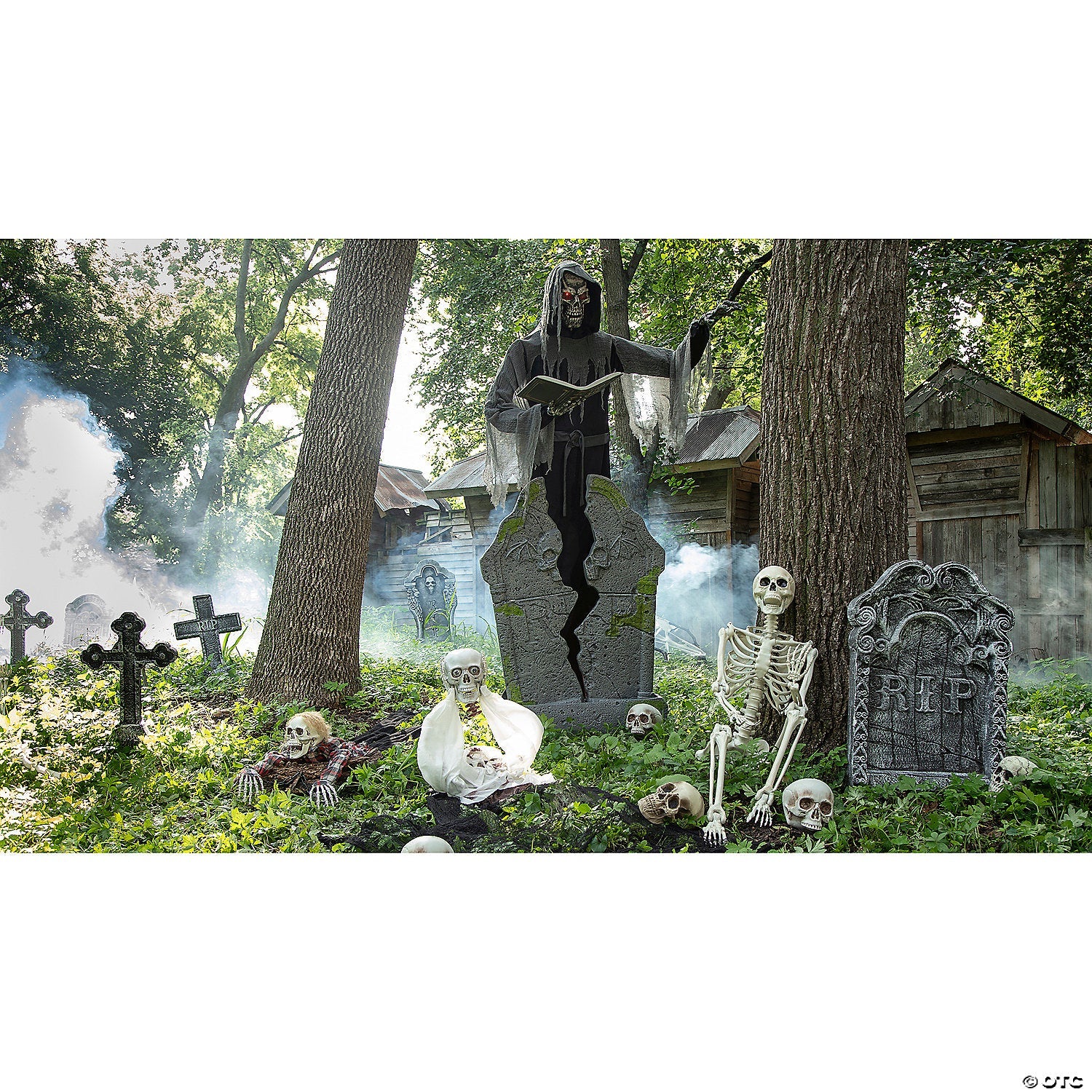 7 Ft. Soul Stealer Black & Grey Animated Prop Halloween Decoration