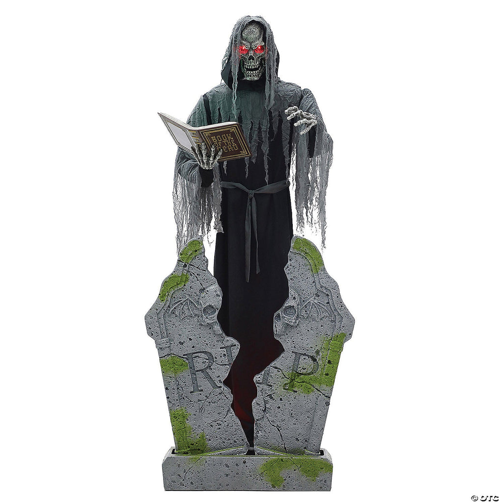 7 Ft. Soul Stealer Black & Grey Animated Prop Halloween Decoration