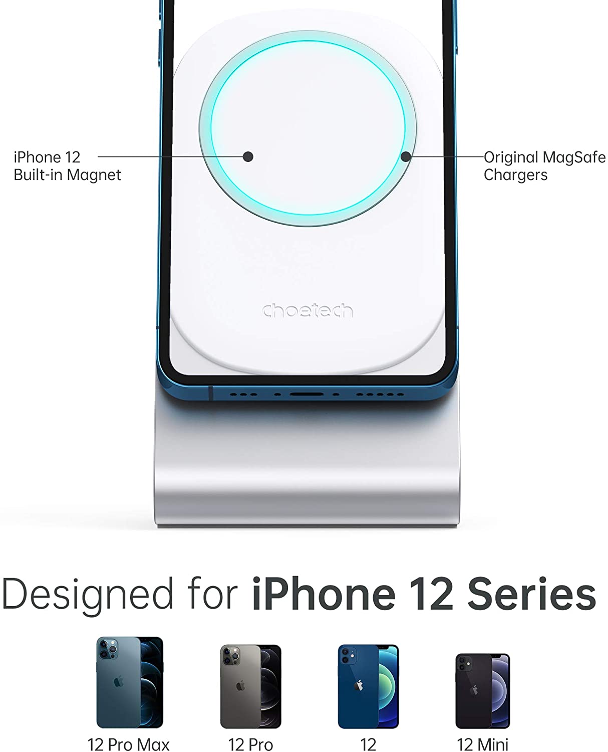 Phone Stand for Mag-Safe Charger – Stable & Adjustable