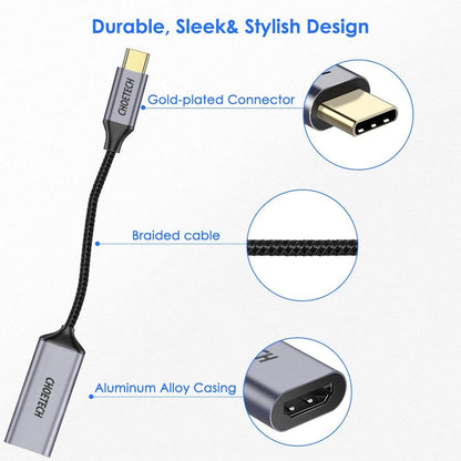 USB-C to HDMI Adapter – Braided 4K Video Cable Cord