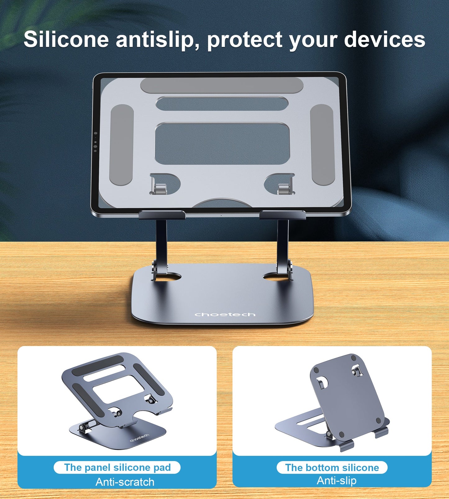 Adjustable Laptop Stand – Desktop Holder for Work & Study