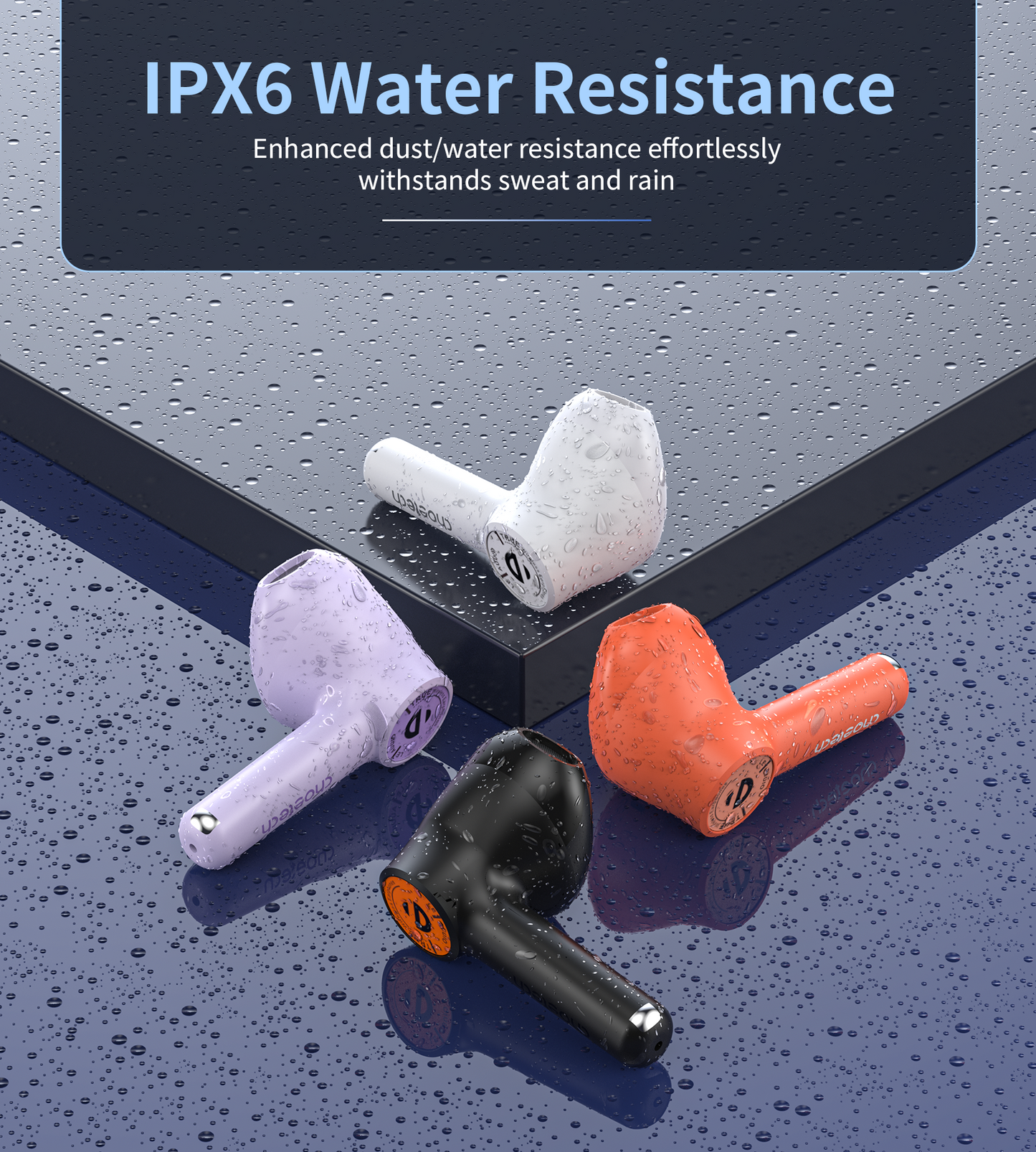 Open-Ear Sport Earbuds – Dual Mic Noise Reduction, Wireless