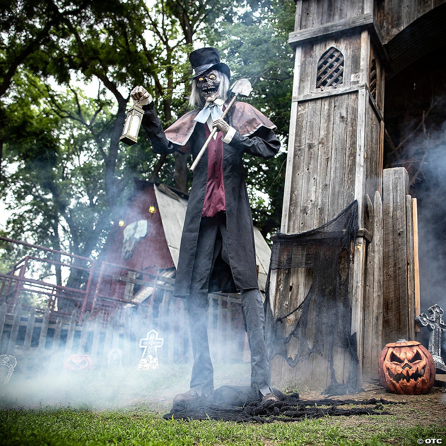 8 Ft. 5" Animated Towering Graveyard Host Halloween Decoration