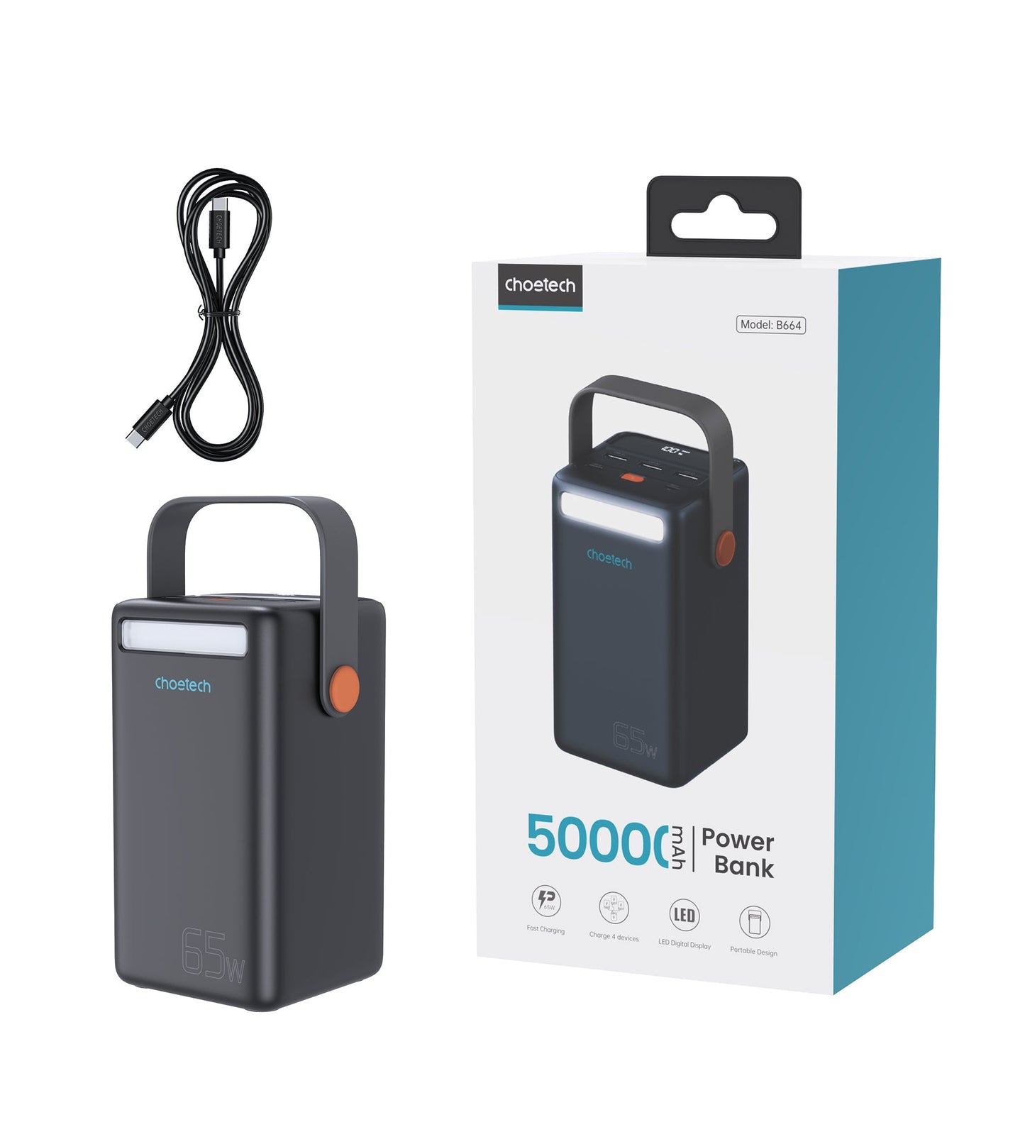 50000mAh Power Bank – High-Capacity Portable Charger