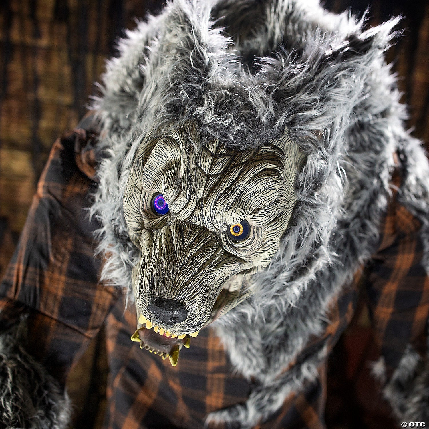 90" Animated Hulking Werewolf in Shirt & Pants Halloween Decoration