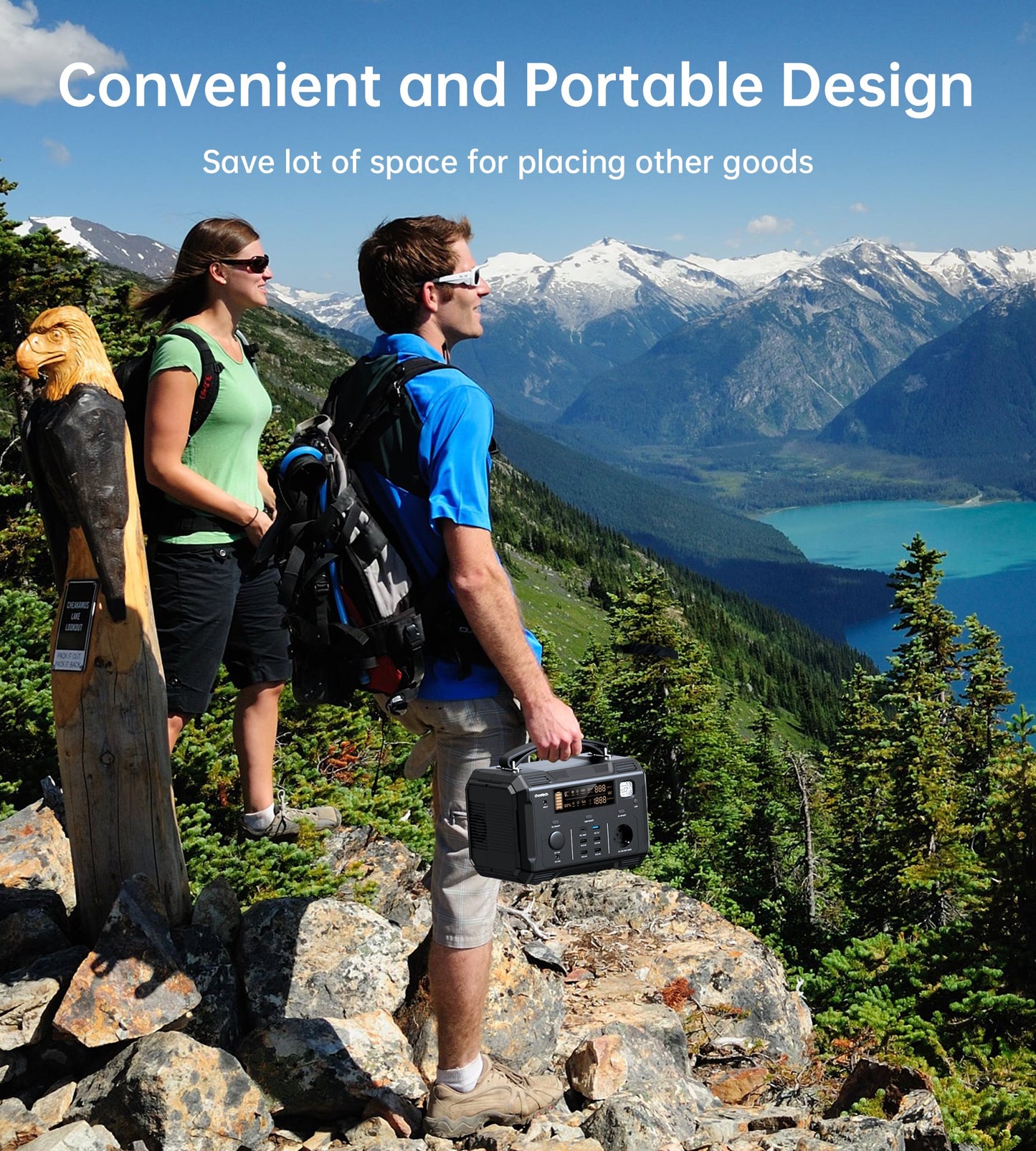 500W Portable Power Station – Outdoor Backup Battery