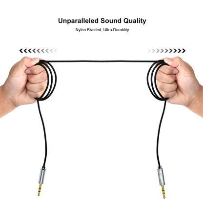 3.5mm Male to Male Aux Audio Cable – Stereo Sound Cord
