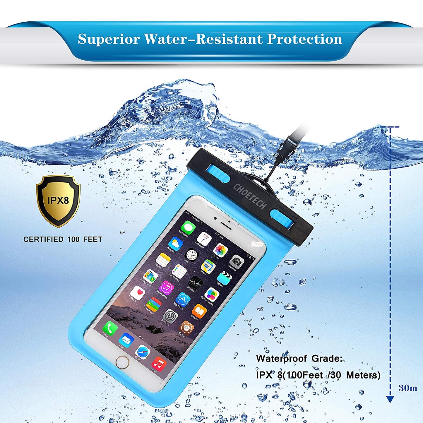 2-Pack Waterproof Phone Pouch – Universal Full Protection