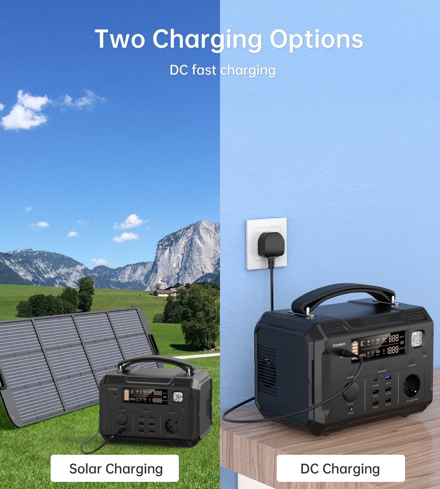 500W Portable Power Station – Outdoor Backup Battery