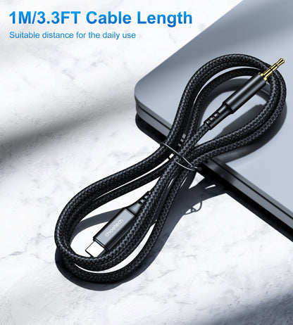 USB-C to 3.5mm Audio Cable – Headphone Adapter for Devices