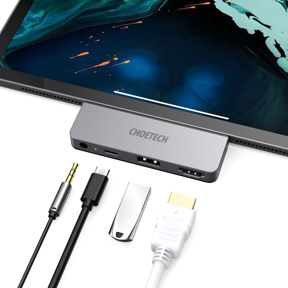 4-in-1 USB-C to HDMI Adapter – Multiport Display Expansion