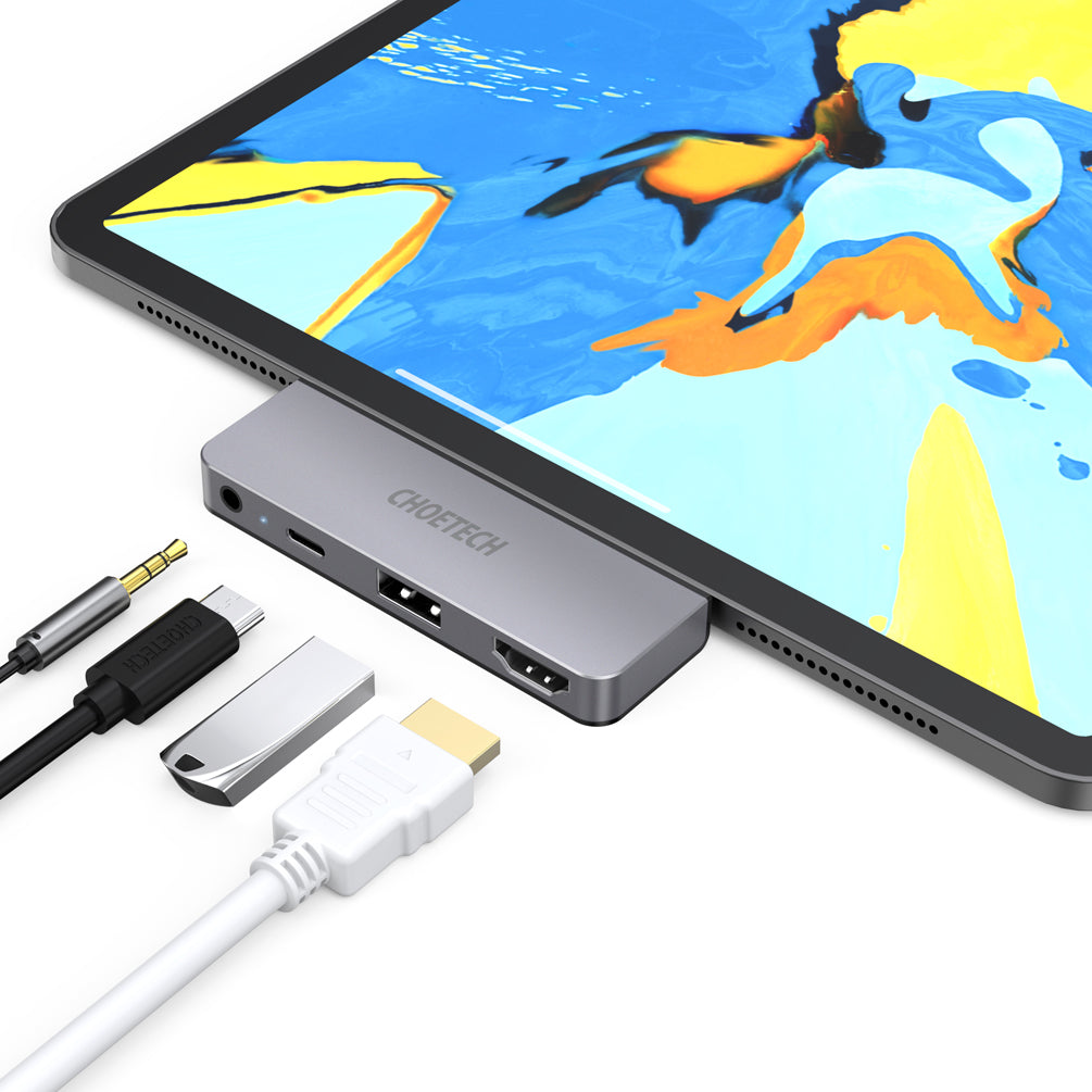4-in-1 USB-C to HDMI Adapter – Multiport Display Expansion