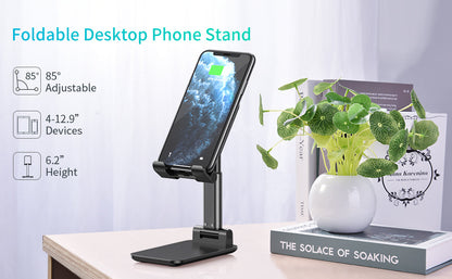 Foldable Phone Holder – Adjustable Stand for Desk & Travel