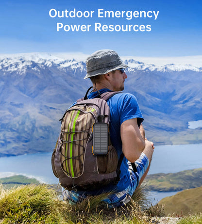 10000mAh Solar Power Bank – Portable Outdoor Charger
