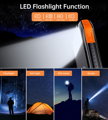 10000mAh Solar Power Bank – Portable Outdoor Charger