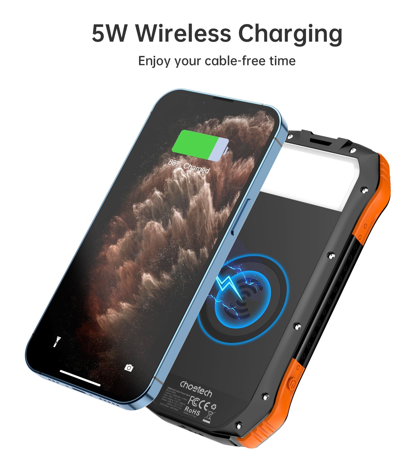 10000mAh Solar Power Bank – Portable Charger for Outdoors