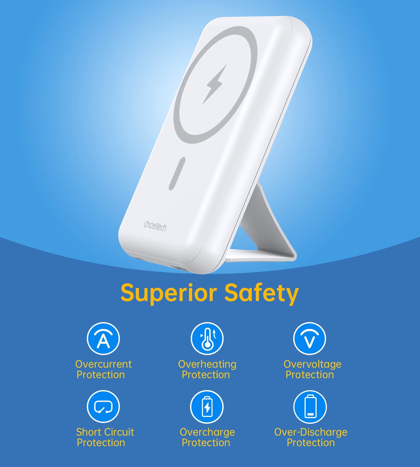 10000mAh Magnetic Wireless Charger – Portable Power Bank