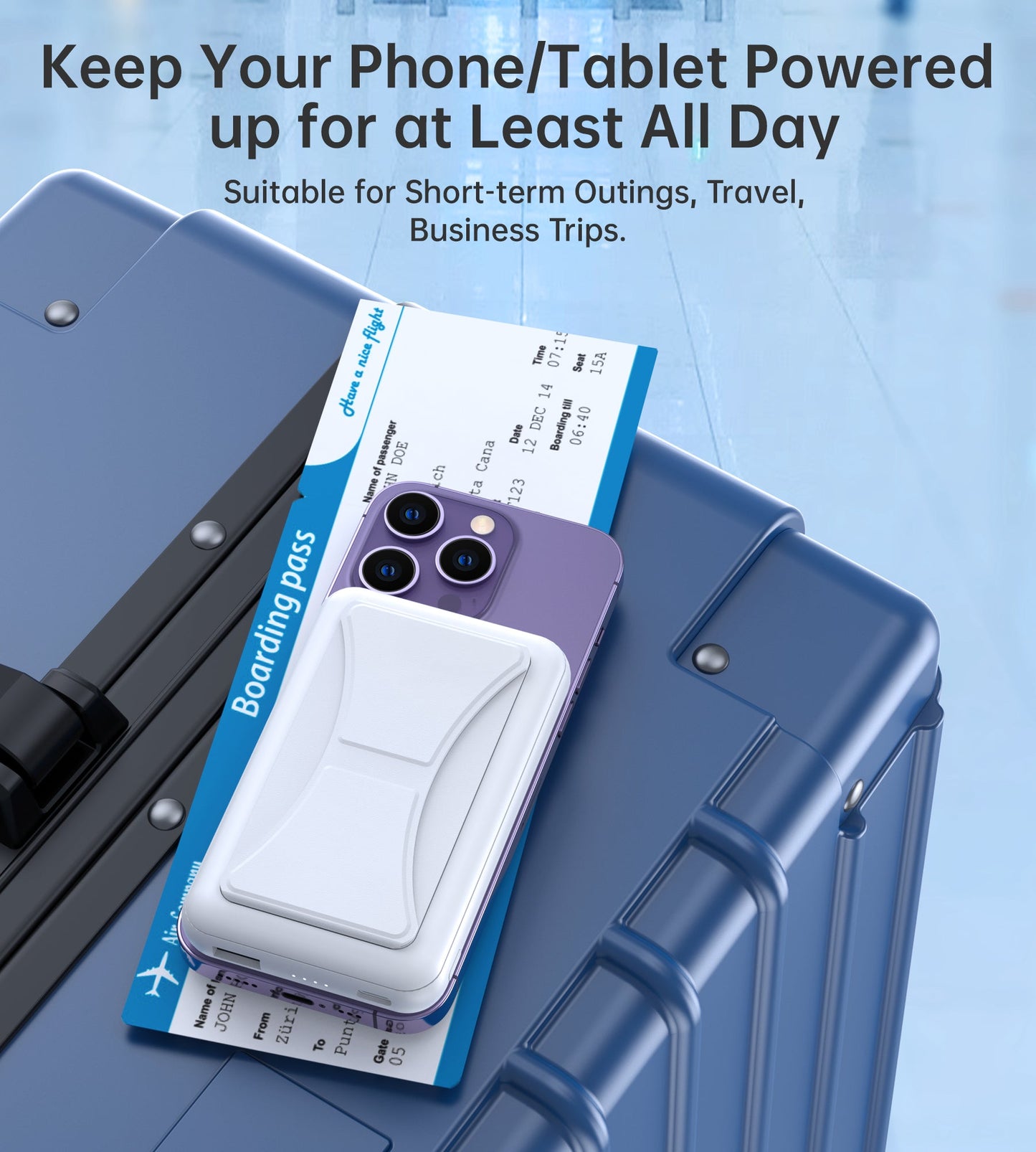 10000mAh Magnetic Wireless Charger – Portable Power Bank