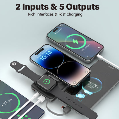 10000mAh Mag Power Bank– 22.5W PD, for iPhone & Watch