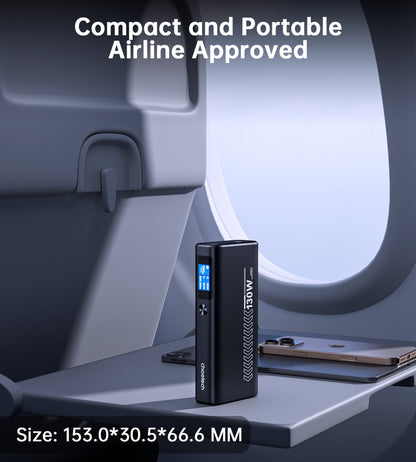 20000mAh Power Bank – 130W, USB-C/A, TFT Display, for Devices