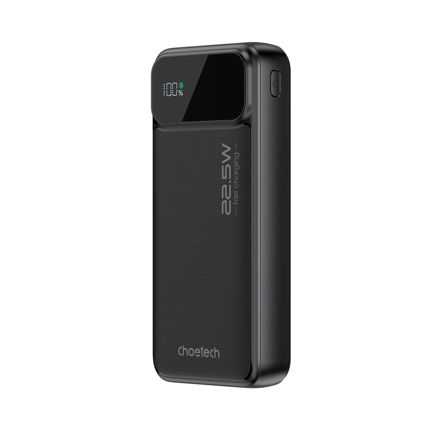 20000mAh Power Bank – 22.5W USB-C + Dual USB-A, Black