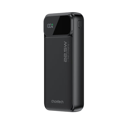 20000mAh Power Bank – 22.5W USB-C + Dual USB-A, Black