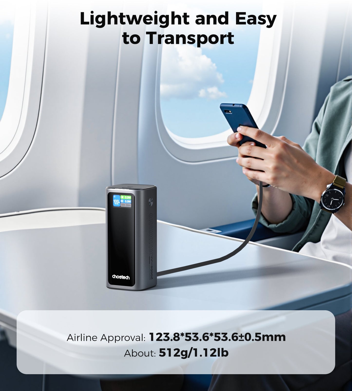 130W Power Bank – 20000mAh USB-C Fast Charging