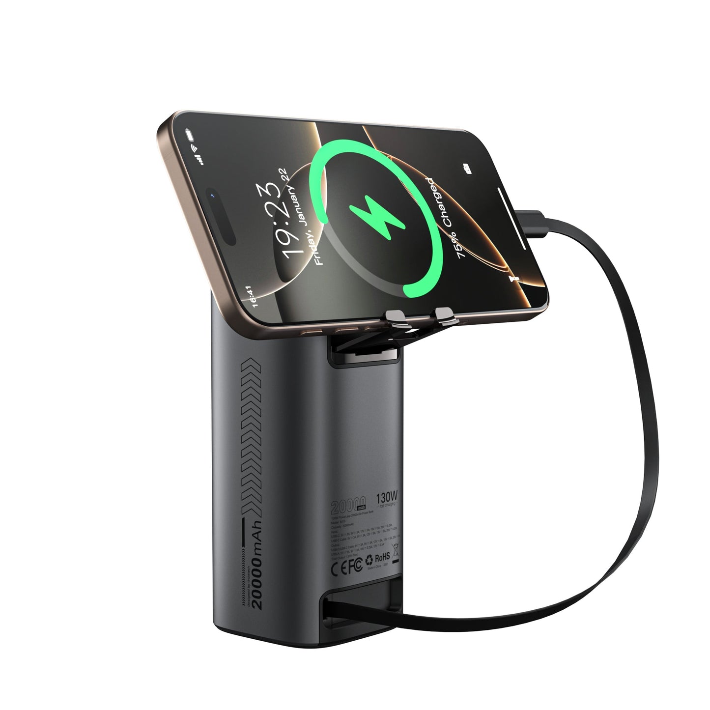 130W Power Bank – 20000mAh USB-C Fast Charging