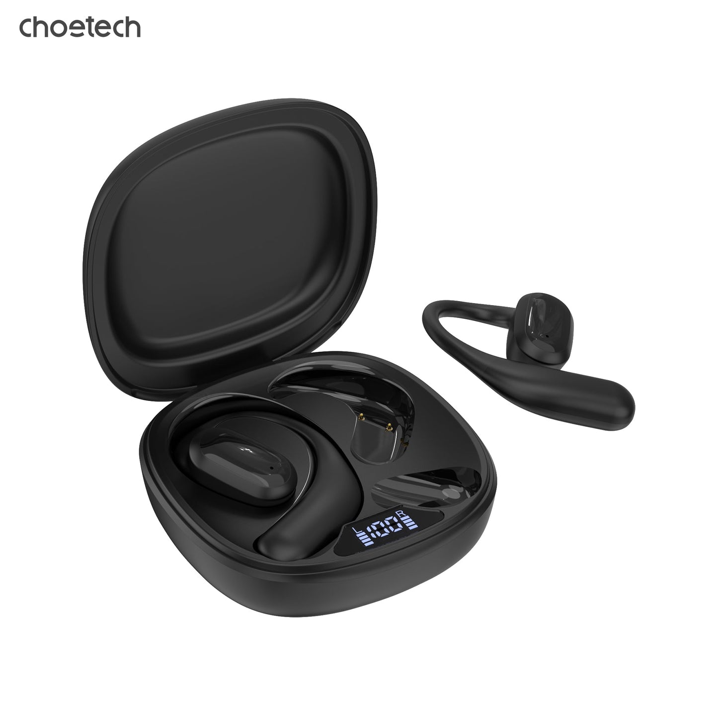 Bluetooth 5.3 TWS Earbuds – True Wireless Headphones, Black