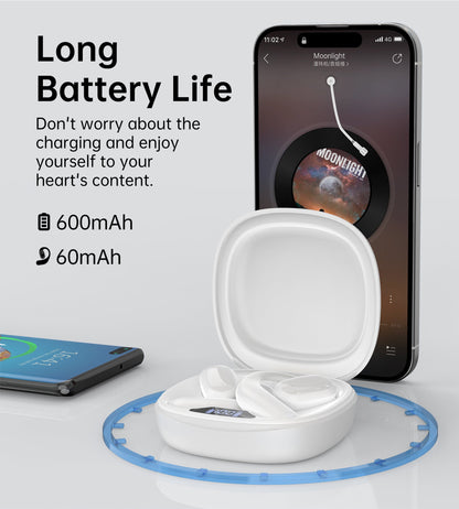 Open-Ear Wireless Earbuds – Secure Fit, for Sport & Calls