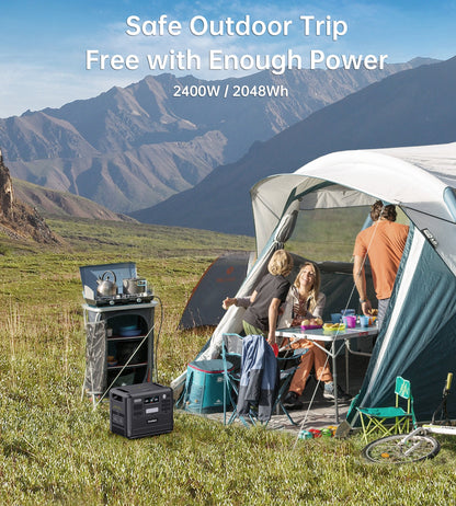 2400W Portable Power Station – 2048Wh LiFePO4, UPS